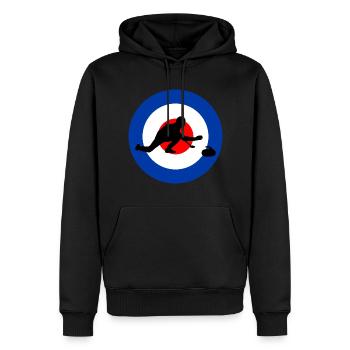Curling Kehren Winter Eissport Curler Lustig - Männer Premium Bio Hoodie - Schwarz - Vorne - Nico (187cm)