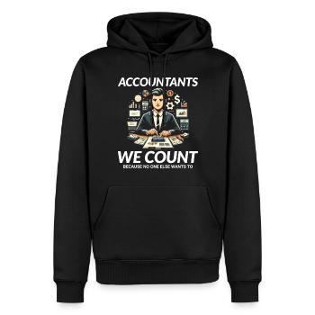 Buchhalter Buchhaltung Buchhaltung Finanzen Lustig - Männer Premium Bio Hoodie - Schwarz - Vorne - Nico (187cm)