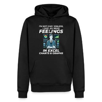 Buchhalter Buchhaltung Buchhaltung Finanzen Lustig - Männer Premium Bio Hoodie - Schwarz - Vorne - Nico (187cm)