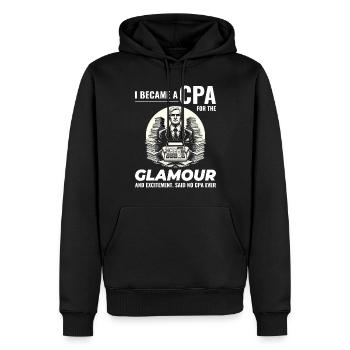 Chroniques de l’ACP : le glamour et l’excitation dévoilés - Sweat à capuche Premium bio Homme - noir - Devant - Nico (187cm)