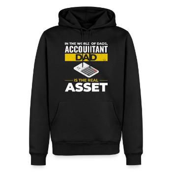 Buchhalter Papa Buchhaltung Finanzen Finanzen Lustig - Männer Premium Bio Hoodie - Schwarz - Vorne - Nico (187cm)