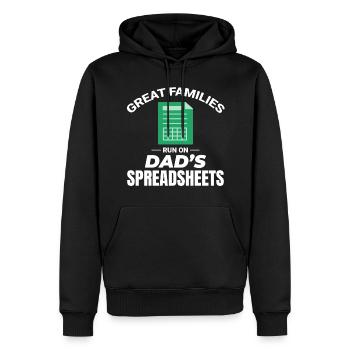 Buchhalter Papa Buchhaltung Finanzen Finanzen Lustig - Männer Premium Bio Hoodie - Schwarz - Vorne - Nico (187cm)