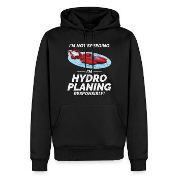 Wasserflugzeug Bootsrennen Wassersport Adrenalin - Männer Premium Bio Hoodie - Schwarz - Vorne - Nico (187cm)