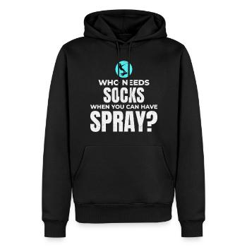 Barfuß Wasserski Extremsport Barfuß - Männer Premium Bio Hoodie - Schwarz - Vorne - Nico (187cm)