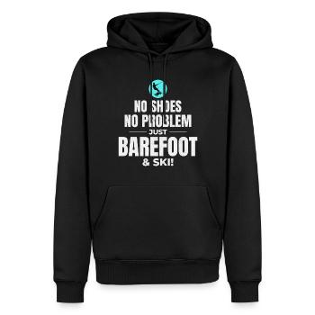 Pieds nus Ski nautique Sports extrêmes Pieds nus - Sweat à capuche Premium bio Homme - noir - Devant - Nico (187cm)