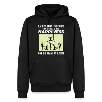 Pom-pom girl Cheerleading Girl Cheering Cheer Squad - Sweat à capuche Premium bio Homme - noir - Devant - Nico (187cm)
