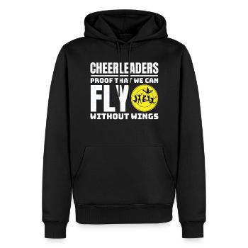 Pom-pom girl Cheerleading Girl Cheering Cheer Squad - Sweat à capuche Premium bio Homme - noir - Devant - Nico (187cm)