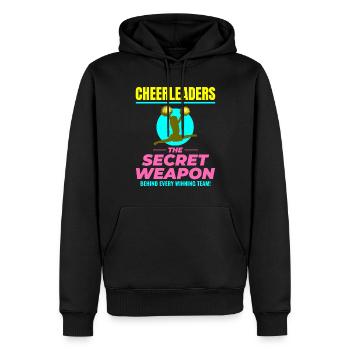 Pom-pom girl Cheerleading Girl Cheering Cheer Squad - Sweat à capuche Premium bio Homme - noir - Devant - Nico (187cm)