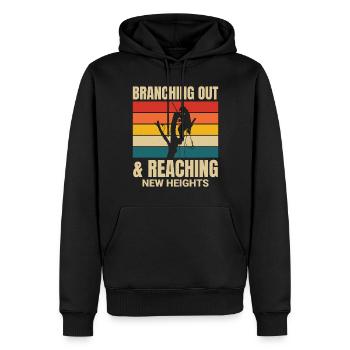 Baumpfleger Baumchirurg Kletterer Klettertrimmer - Männer Premium Bio Hoodie - Schwarz - Vorne - Nico (187cm)