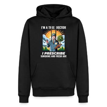 Baumpfleger Baumchirurg Kletterer Klettertrimmer - Männer Premium Bio Hoodie - Schwarz - Vorne - Nico (187cm)