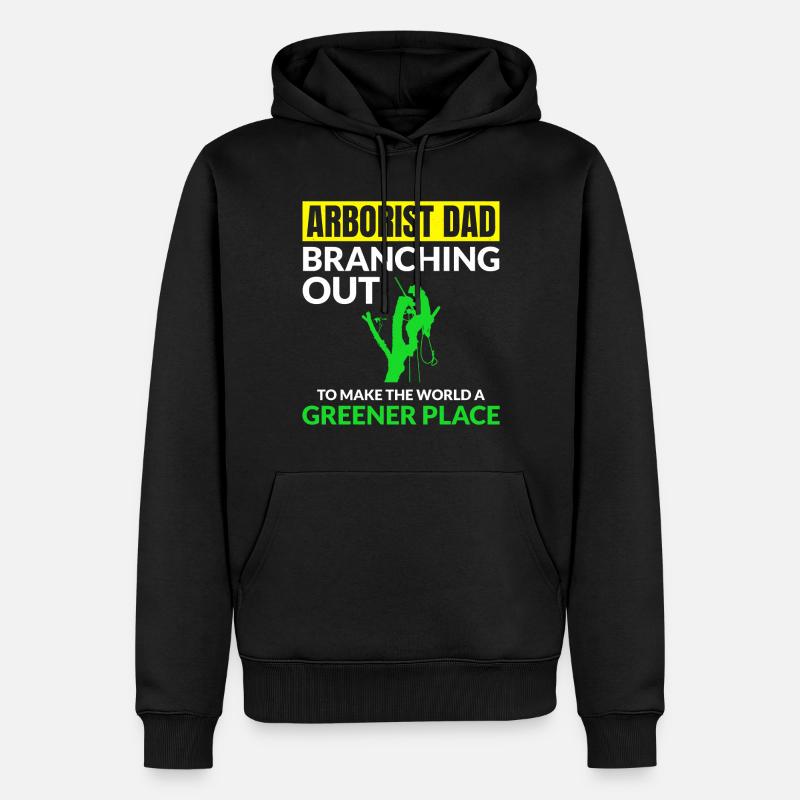 Baumpfleger Baumchirurg Kletterer Klettertrimmer - Männer Premium Bio Hoodie - Schwarz