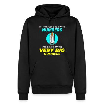 Luft- und Raumfahrtingenieur Raumfahrtraketenwissenschaftler - Männer Premium Bio Hoodie - Schwarz - Vorne - Nico (187cm)