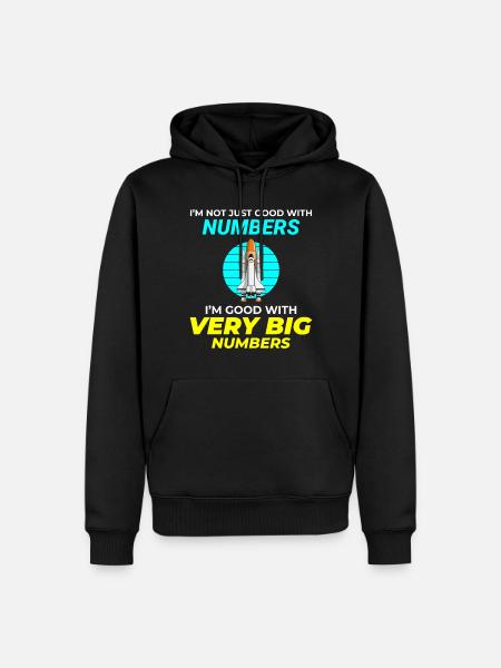 Aerospace Engineer Astronautical Rocket Scientist - Men’s Premium Organic Hoodie - black