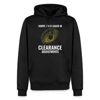 Mécanicien d’avions à réaction Technicien aéronautique - Sweat à capuche Premium bio Homme - noir - Devant - Nico (187cm)