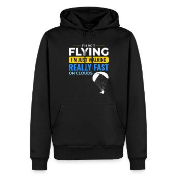 Paramotor Pilot Paramotoring Powered Paraglider - Men’s Premium Organic Hoodie - black - Front - Nico (187cm)