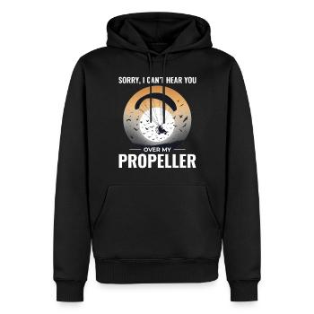 Motorschirmpilot Motorschirm Motorschirm - Männer Premium Bio Hoodie - Schwarz - Vorne - Nico (187cm)