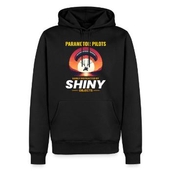 Motorschirmpilot Motorschirm Motorschirm - Männer Premium Bio Hoodie - Schwarz - Vorne - Nico (187cm)