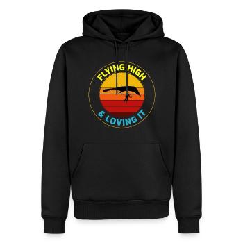 Drachenfliegen Luftsport Abenteuer Segelflug Pilot - Männer Premium Bio Hoodie - Schwarz - Vorne - Nico (187cm)