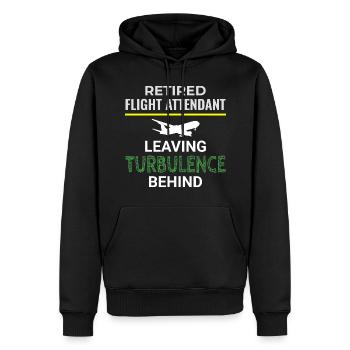 Flugbegleiter im Ruhestand Flugbegleiter Flugbegleiter - Männer Premium Bio Hoodie - Schwarz - Vorne - Nico (187cm)