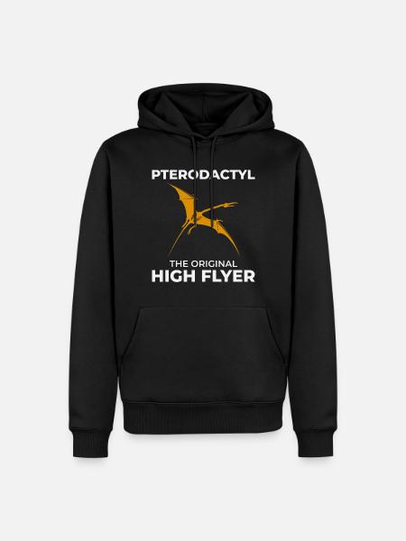 Pterodactyl Dinosaur Fossil Hunting Paleontology - Men’s Premium Organic Hoodie - black