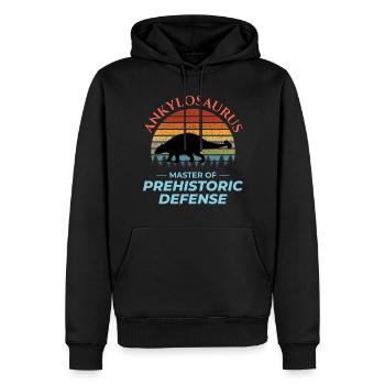 Ankylosaurus Dinosaurier Dino Paläontologe Fossil - Männer Premium Bio Hoodie - Schwarz - Vorne - Nico (187cm)