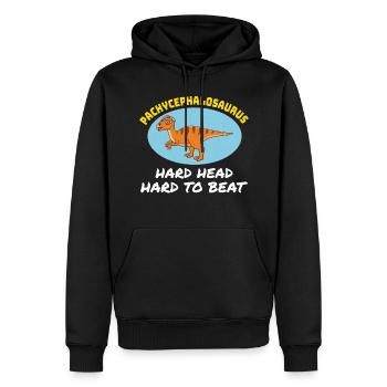 Pachycephalosaurus Dinosaurier Dino Paläontologe - Männer Premium Bio Hoodie - Schwarz - Vorne - Nico (187cm)