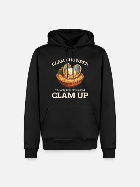 Clam Chowder - Men’s Premium Organic Hoodie - black