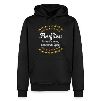 Glühwürmchen Glühwürmchen Blitzkäfer Insekt Weihnachten - Männer Premium Bio Hoodie - Schwarz - Vorne - Nico (187cm)