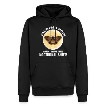 Papillon de nuit Animal Insect Collectionneur Entomologie - Sweat à capuche Premium bio Homme - noir - Devant - Nico (187cm)