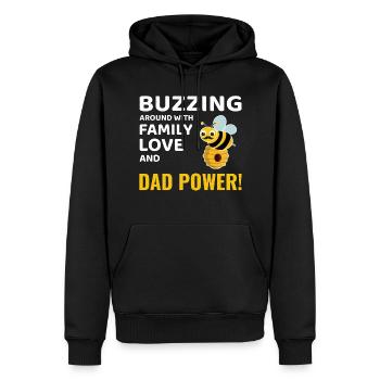 Honeybee Dad Beekeeper Apiculture Insect Collector - Sweat à capuche Premium bio Homme - noir - Devant - Nico (187cm)