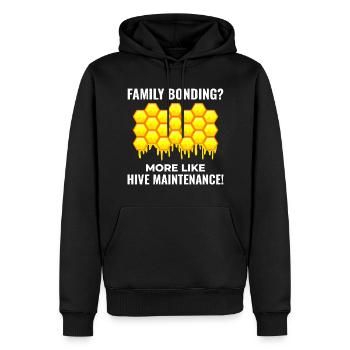 Honeybee Dad Beekeeper Apiculture Insect Collector - Sweat à capuche Premium bio Homme - noir - Devant - Nico (187cm)