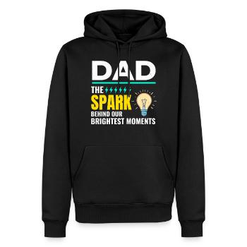 Elektriker Vater Elektrotechniker Ingenieur - Männer Premium Bio Hoodie - Schwarz - Vorne - Nico (187cm)