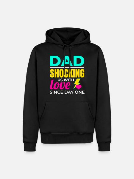 Electrician Electrical Technician Valentines Day - Men’s Premium Organic Hoodie - black