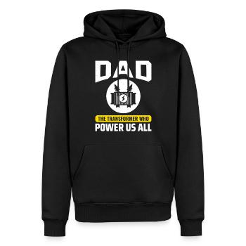 Elektriker Vater - Männer Premium Bio Hoodie - Schwarz - Vorne - Nico (187cm)