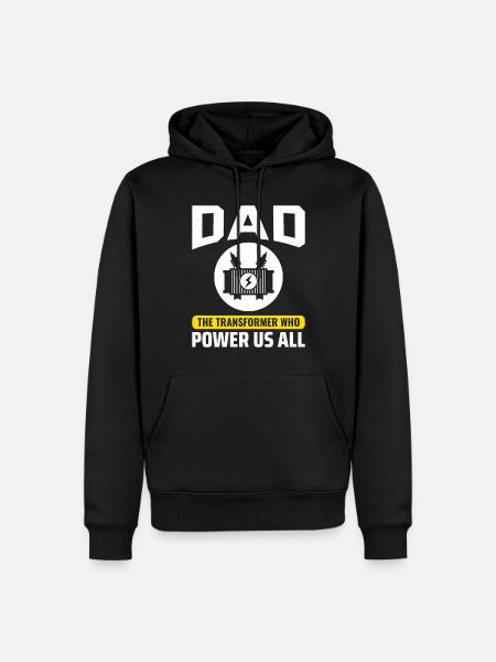Electrician Dad - Men’s Premium Organic Hoodie - black
