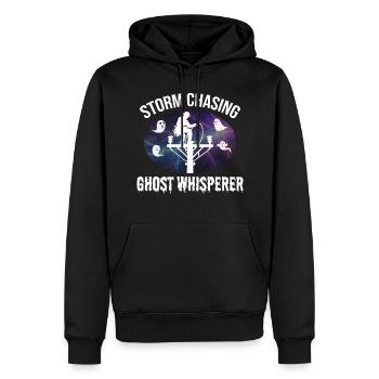 Storm Chasing Ghost Whisperer – Lineman Halloween - Sweat à capuche Premium bio Homme - noir - Devant - Nico (187cm)