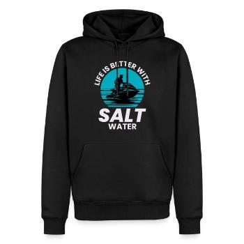 Jet Skiing Water Sports Ocean Ride Tropical Adven - Men’s Premium Organic Hoodie - black - Front - Nico (187cm)