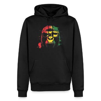 Lunettes de soleil Gorilla Monkey Africa Colors - Sweat à capuche Premium bio Homme - noir - Devant - Nico (187cm)
