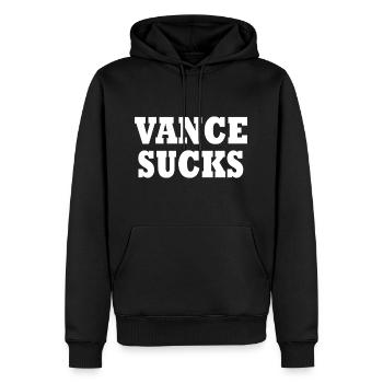 vance sucks - Sweat à capuche Premium bio Homme - noir - Devant - Nico (187cm)