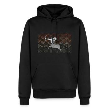 Horoscope Zodiac Symbol Star - Men’s Premium Organic Hoodie - black - Front - Nico (187cm)
