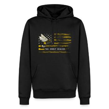 Abeille Bourdon Insecte Abeille - Sweat à capuche Premium bio Homme - noir - Devant - Nico (187cm)