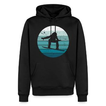 Snowboarding gift idea for snowboarders Snowboar - Men’s Premium Organic Hoodie - black - Front - Nico (187cm)
