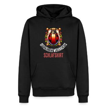 Offizielles Weihnachts Schlafshirt - Männer Premium Bio Hoodie - Schwarz - Vorne - Nico (187cm)