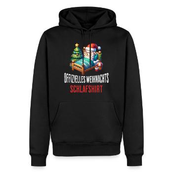 Offizielles Weihnachts Schlafshirt Alpaka - Männer Premium Bio Hoodie - Schwarz - Vorne - Nico (187cm)
