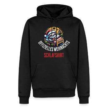 Offizielles Weihnachts Schlafshirt Koala - Männer Premium Bio Hoodie - Schwarz - Vorne - Nico (187cm)
