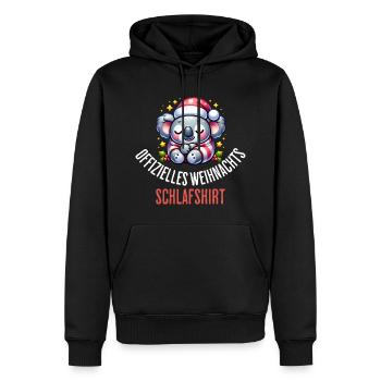 Offizielles Weihnachts Schlafshirt geschenk - Männer Premium Bio Hoodie - Schwarz - Vorne - Nico (187cm)