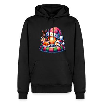 Christmas Animals Cute Cozy Christmas - Men’s Premium Organic Hoodie - black - Front - Nico (187cm)