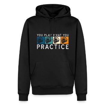 Baseballschläger Gewinner Mannschaft USA - Männer Premium Bio Hoodie - Schwarz - Vorne - Nico (187cm)