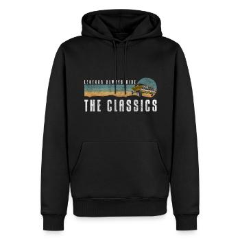Auto Klassisch Motor Legende - Männer Premium Bio Hoodie - Schwarz - Vorne - Nico (187cm)