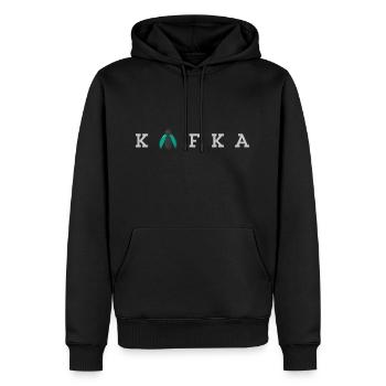 Kafka Livres et littérature - Sweat à capuche Premium bio Homme - noir - Devant - Nico (187cm)